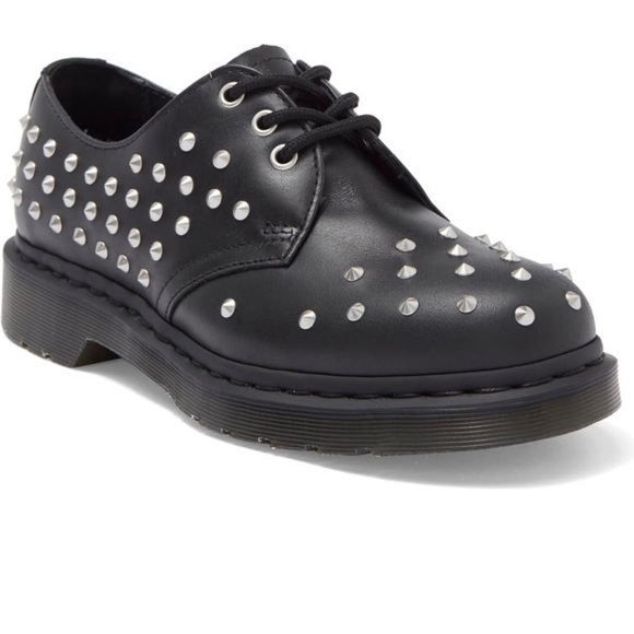 Dr. Martens Shoes - Dr. Martens 1461 STUD WANAMA Leather Oxford Derby